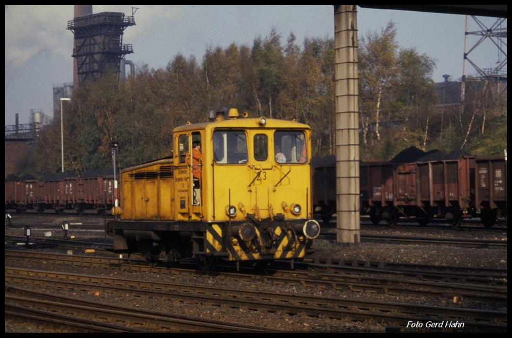 Jung Lok 23 der Zeche Alsdorf am 25.10.1989.
