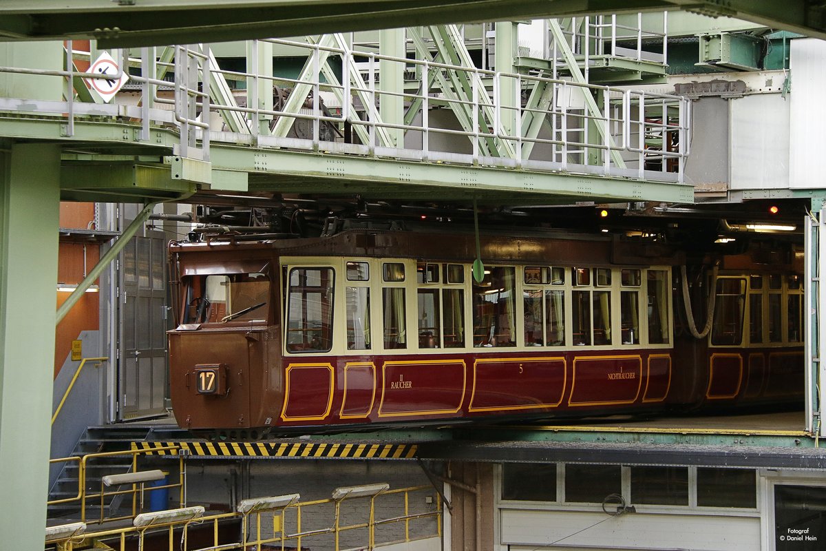 Kaiserwagen in der Wagenhalle in Wuppertal Vohwinkel, August 2017.