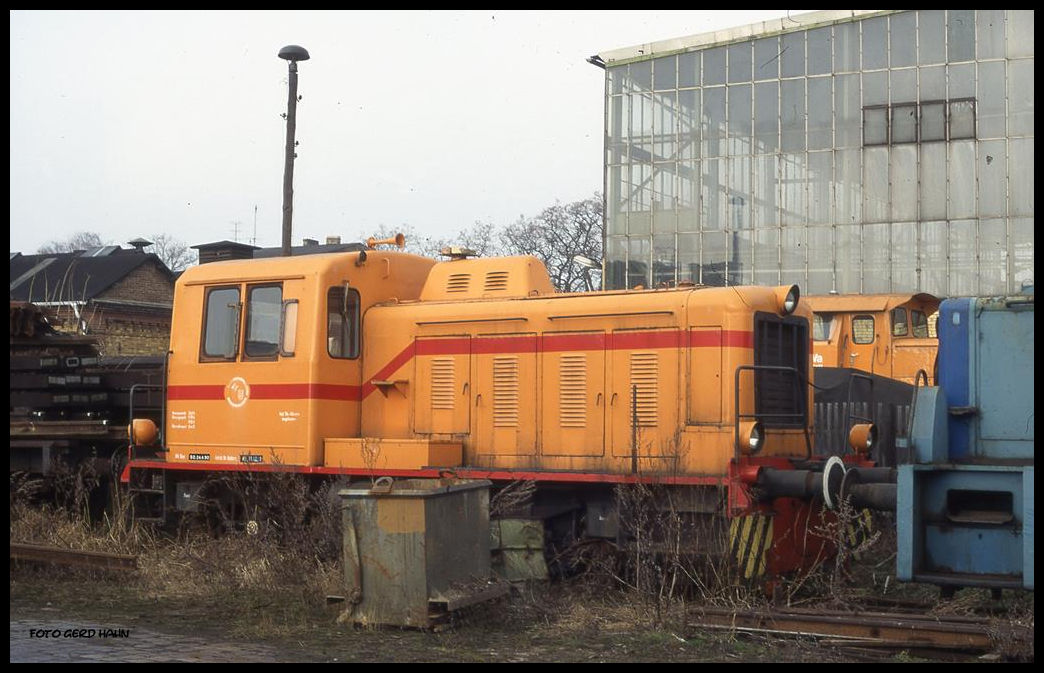 Kaluga Diesellok ex Elektro Sondershausen am 9.2.1997 in Klostermansfeld.