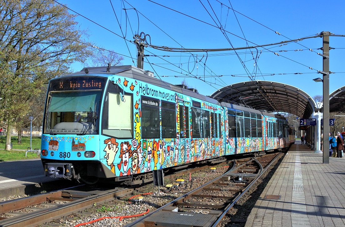 Karlsruhe 880, Albtalbahnhof, 28.03.2017.