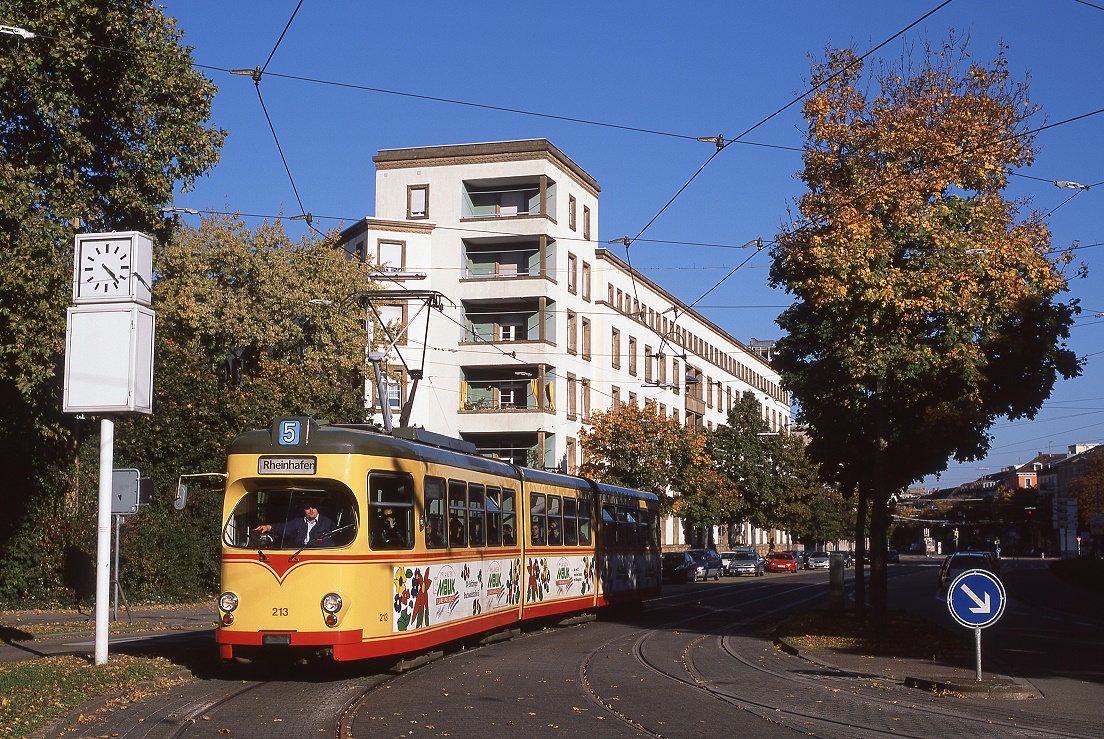 Karlsruhe Tw 213, Herrmann Billing Straße, 10.10.2010.