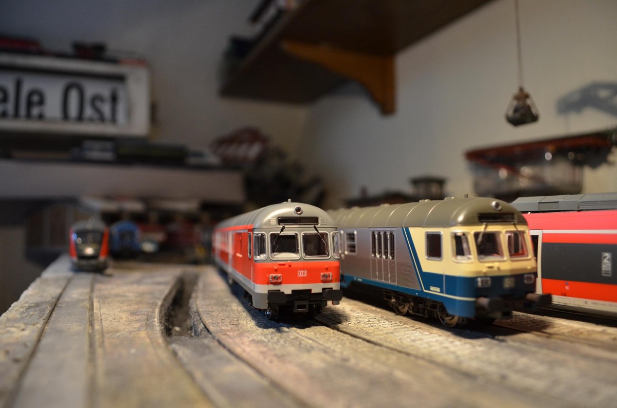  Karlsruher Kopf  PIKO 57656 Silberling Steuerwagen DB ROT & PIKO 57653 Silberling Steuerwagen Deutsche Bundesbahn 9/2013