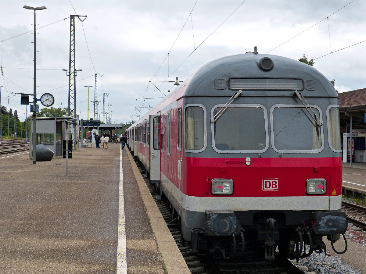 Karlsruher Steuerwagen Regionalexpress Suttgart - Nürnberg, Crailsheim 30.05.2015