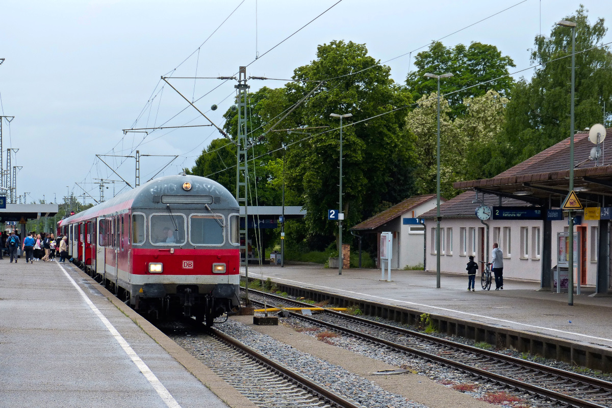 Karlsruher Steuerwagen Regionalexpress Suttgart - Nürnberg, Crailsheim 30.05.2015