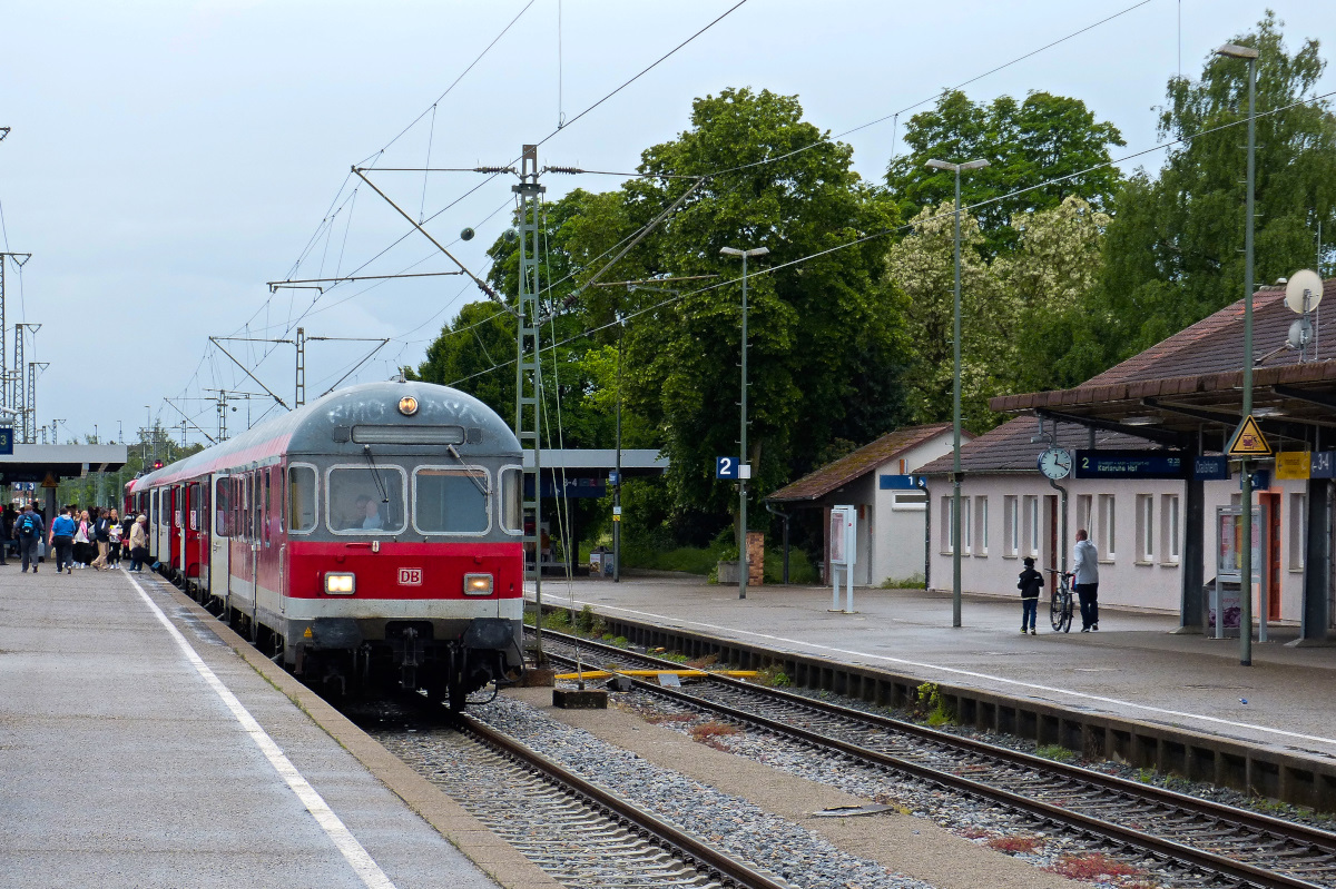 Karlsruher Steuerwagen Regionalexpress Suttgart - Nürnberg, Crailsheim 30.05.2015