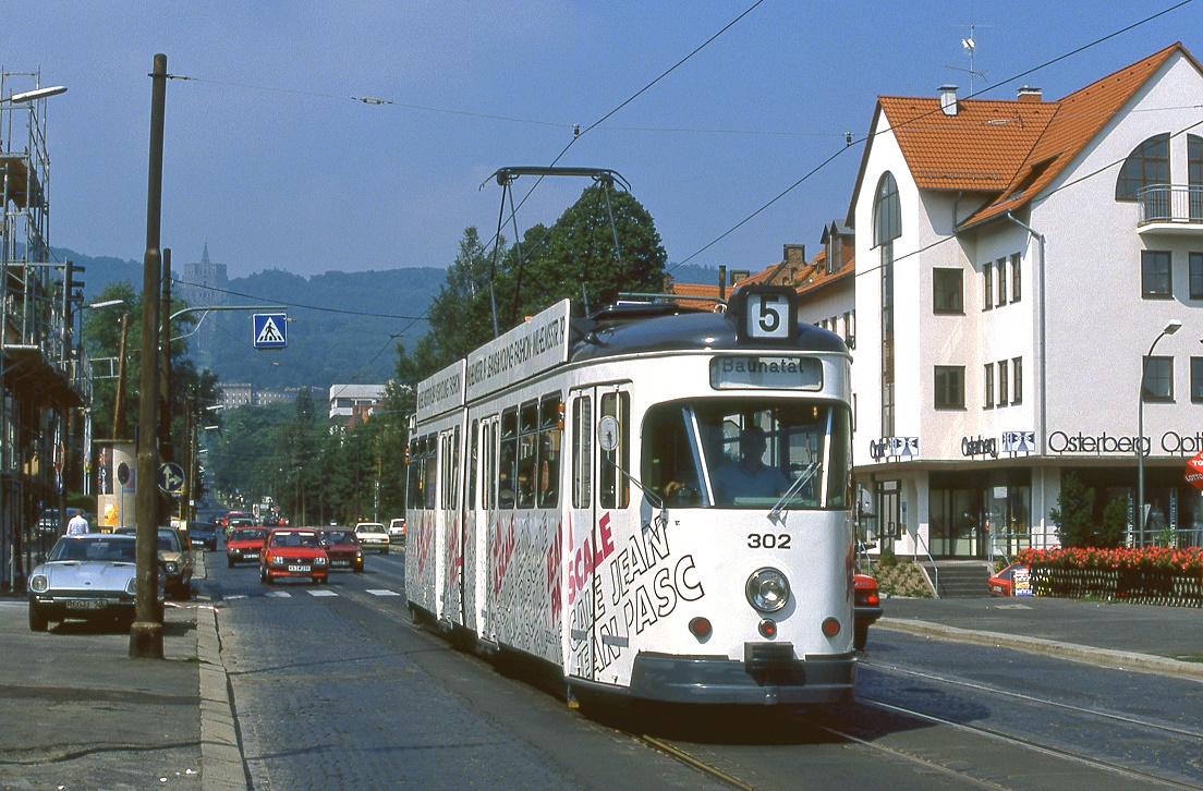 Kassel 302, Wilhelmshöher Allee, 07.08.1988.