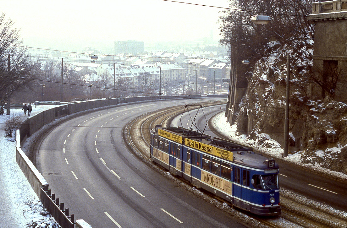 Kassel 317, Frankfurter Straße, 18.01.1987.