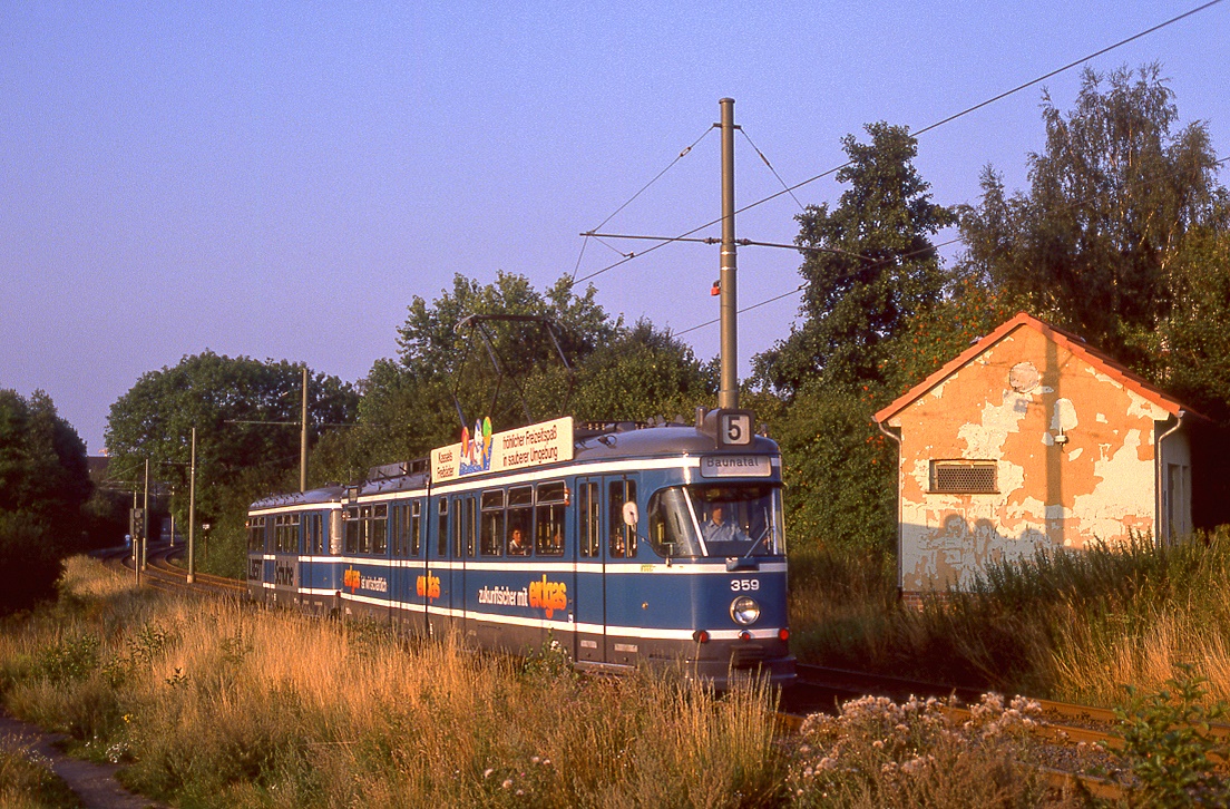 Kassel 359 + 571, Oberzwehren, 06.08.1988.