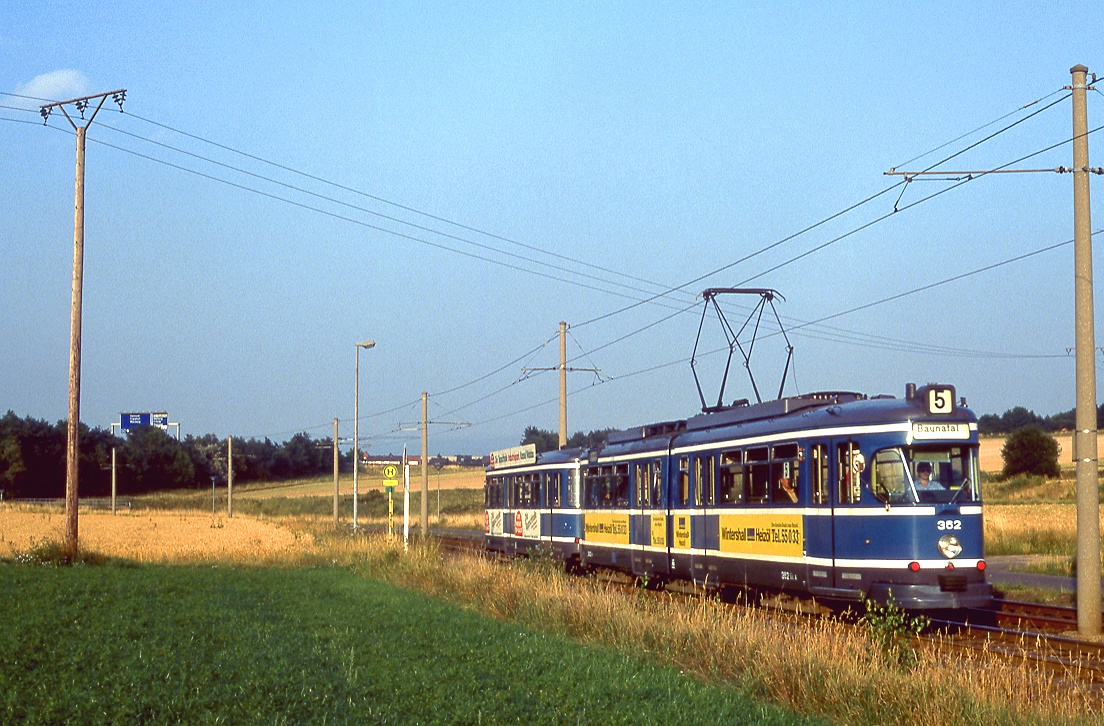 Kassel 362 + 570, Oberzwehren, 06.08.1988.
