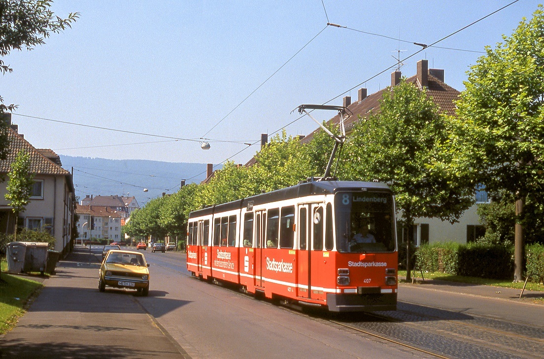 Kassel 407, Kirchweg, 07.08.1988,
