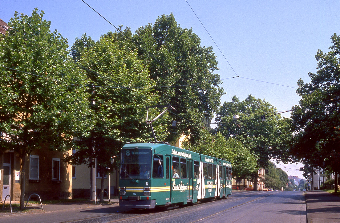 Kassel 412, Kirchweg, 07.08.1988.