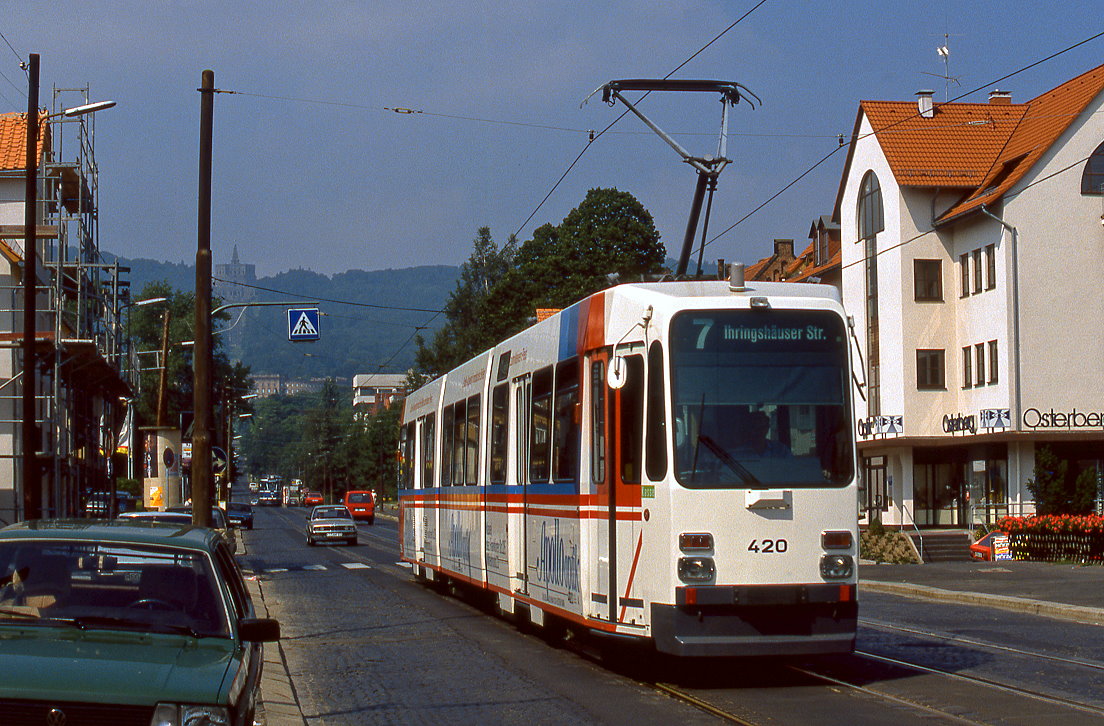 Kassel 420, Wilhelmshöher Allee, 07.08.1988.
