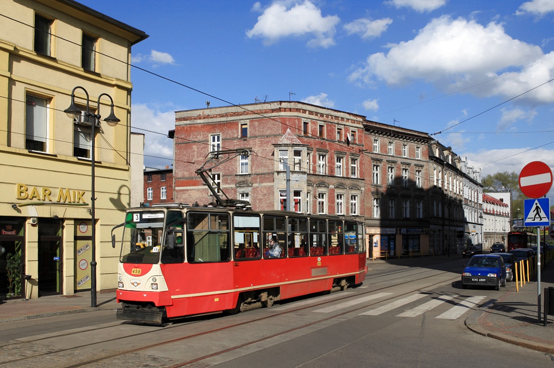 Katowice Tw 458 in Zabrze, Ulica Wolności, 26.04.2016.