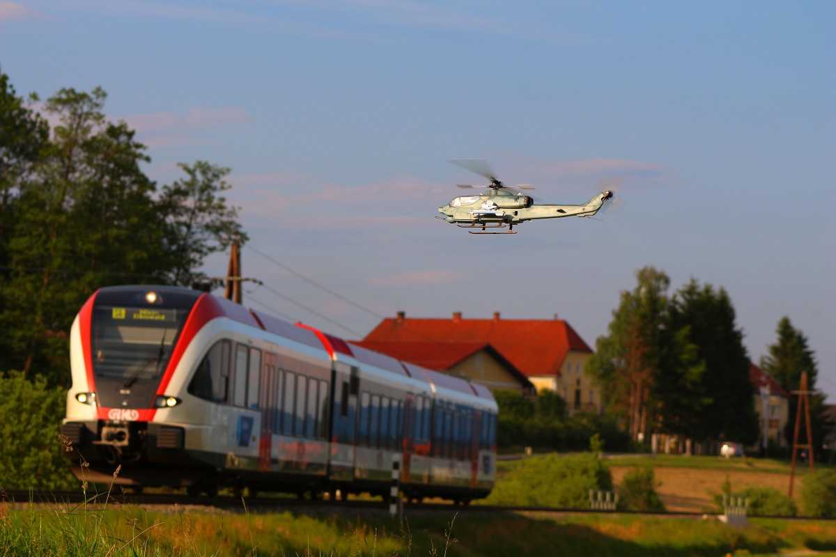 Keine Angst! Das ist kein Ernstfall oder Hubschrauberangriff. Unser HP hat seine neueste Erungenschaft in die Luft gelassen . 5063.12 bei Gussendorf am 4.juni 2014