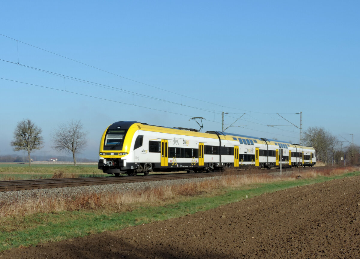 Kenzingen - 26. Februar 2022 : 1462 503 am RE 17009 von Karlsruhe nach Basel.