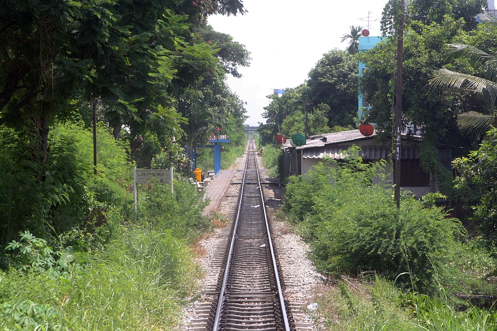 Khan Keha Station am 04.Juni 2018, aufgenommen vom letzten Wagen des ORD 4324 (Mahachai - Wongwian Yai).