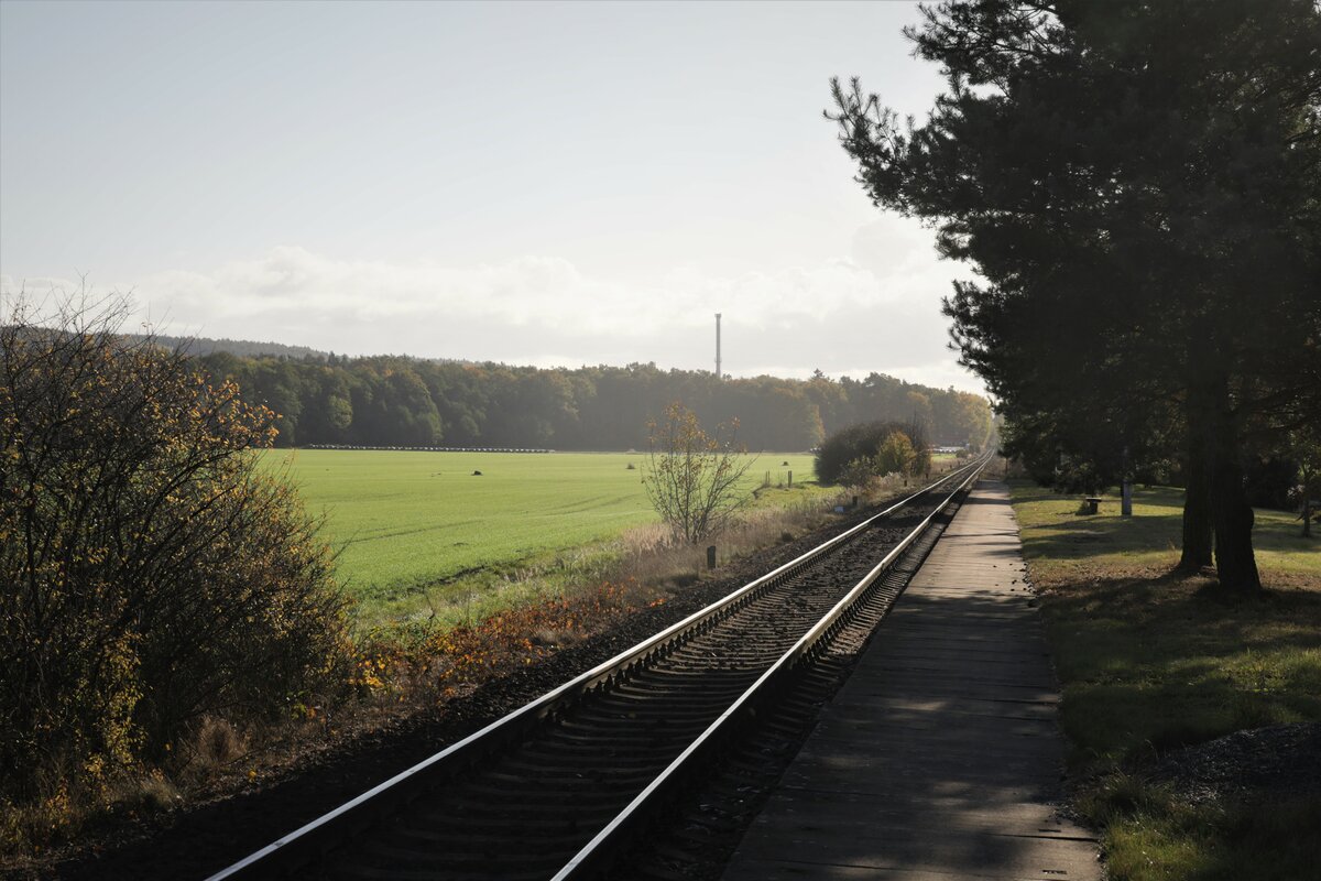 Kleiner Haltepunkt , Lípa nad Orlicí ( Lipa an der Adler) an der Strecke Rychnov nad Kněžnou - Hradec Králové. Schnellzüge halten hier aber nicht. 22.10.2021 09:41 Uhr.