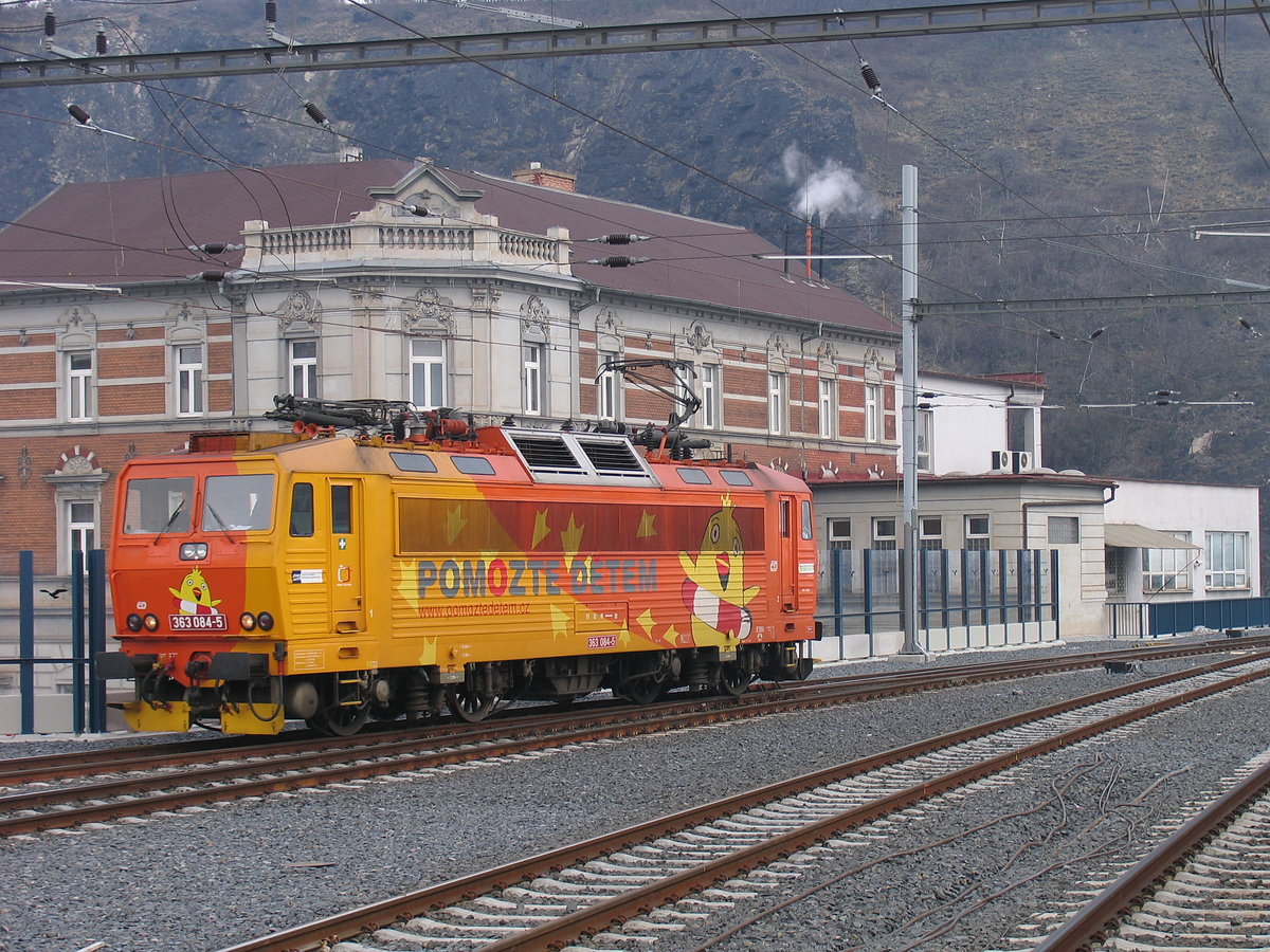 Knödelpresse 363 084 mit Werbung POMOZTE DETEM (Helfen Sie Kindern) in Usti nad Labem (Außig an der Elbe); 08.03.2008
