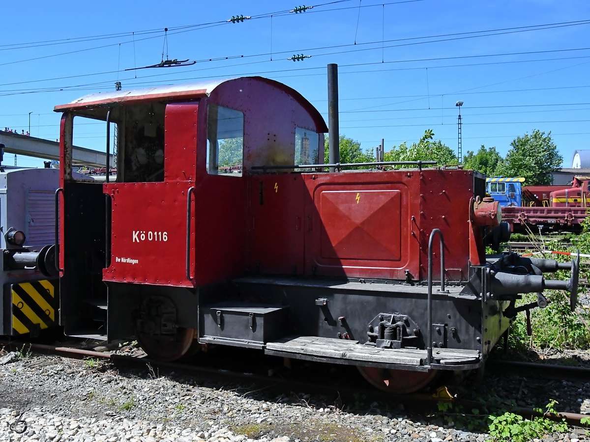 Kö 0116, Baujahr 1935 war Anfang Juni 2019 im Bayerischen Eisenbahnmuseum Nördlingen zu sehen.