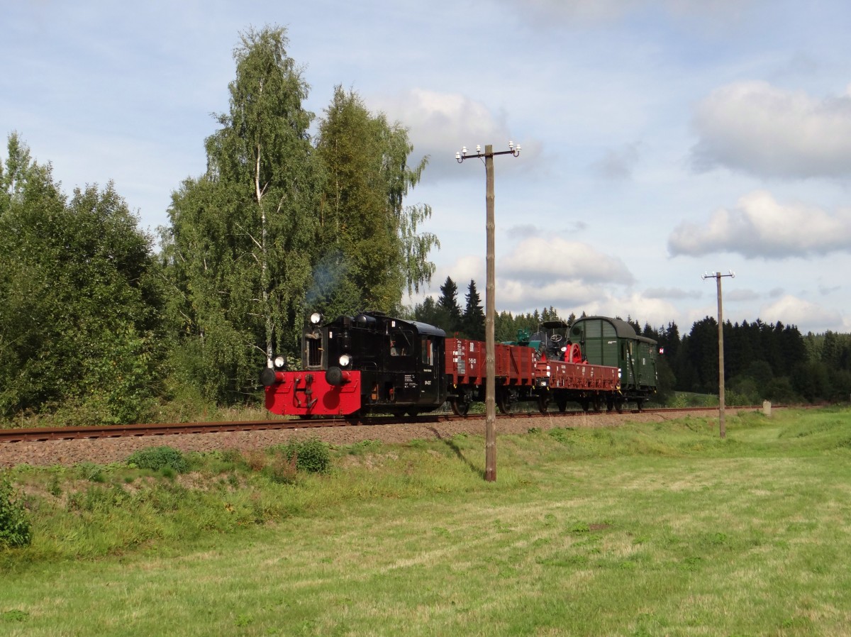 Kö 4017 zu sehen zum VIII. WCd-Schmalspurbahnfestival am 25.09.15 in Morgenröthe Rautenkranz Richtung Tannenbergstal.