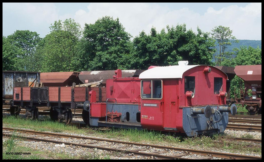 Köf II der Dampf Eisenbahn Weserbergland am 19.5.1997 in Rinteln.
