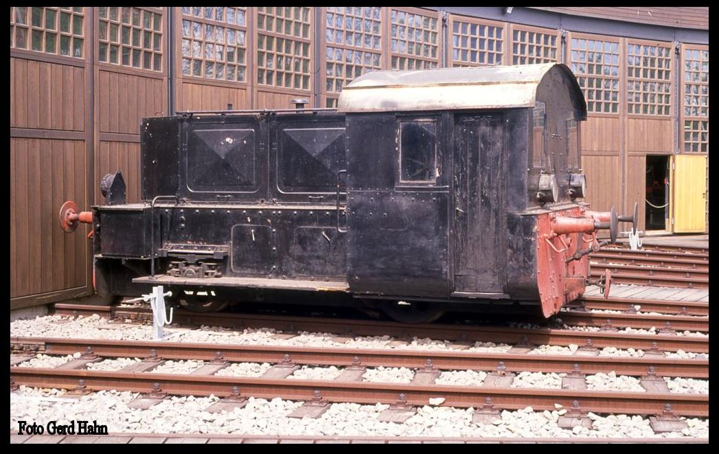 Köf II, Jung Nr. 4642, ex ÖBB X112.02, am 7.5.1989 im Deutschen Technik Museum Berlin.