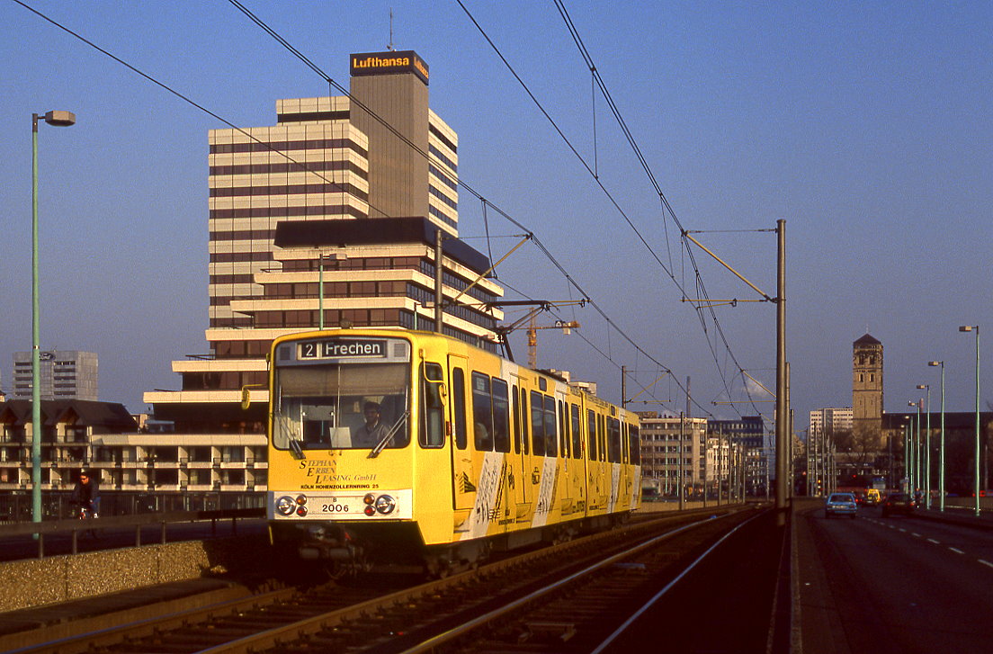 Köln 2006, Deutzer Brücke, 28.01.1992.

