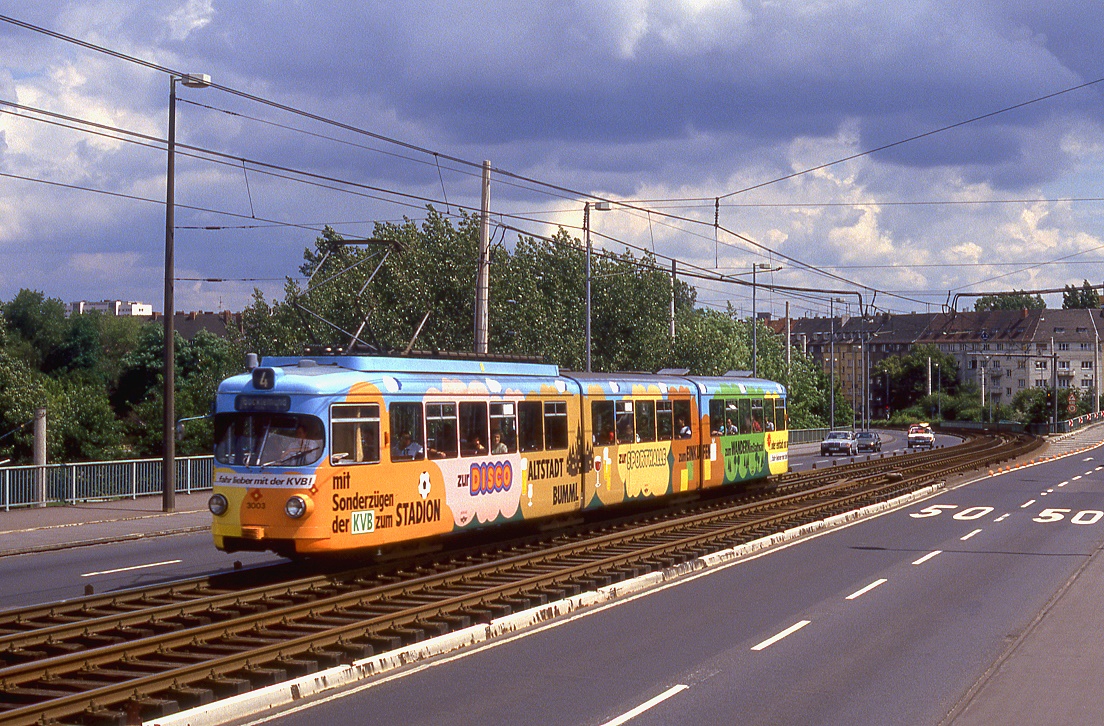 Köln 3003, Severinsbrücke, 19.07.1987.