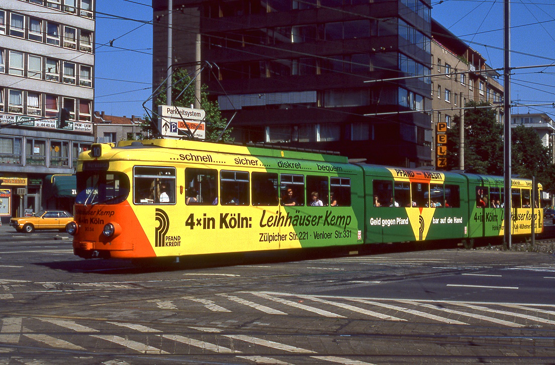 Köln 3034, Barbarossaplatz, 19.06.1989.
