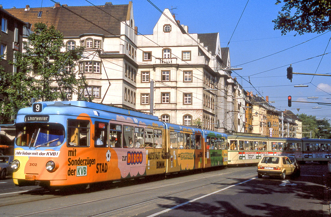 Köln 3102 + 3139, Gotenring, 01.10.1988.

