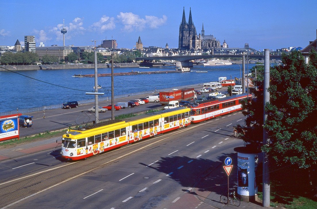 Köln 3207 + 3222, Siegburger Straße, 18.05.1997.