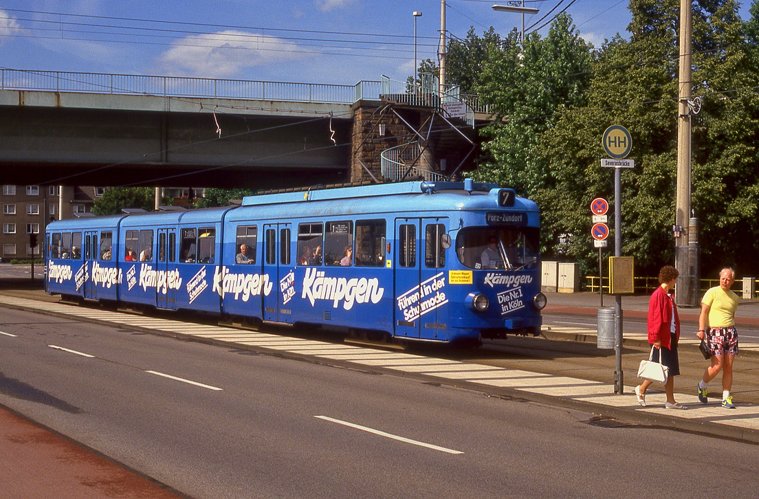 Kln Tw 3702, Siegburger Strae, 19.07.1987.