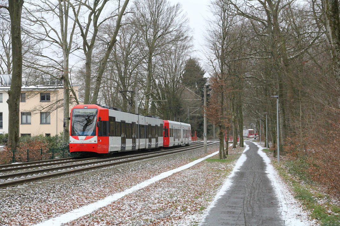 Kölner Verkehrs-Betriebe 4505 + 4043 // Bergisch Gladbach // 8. Februar 2021
