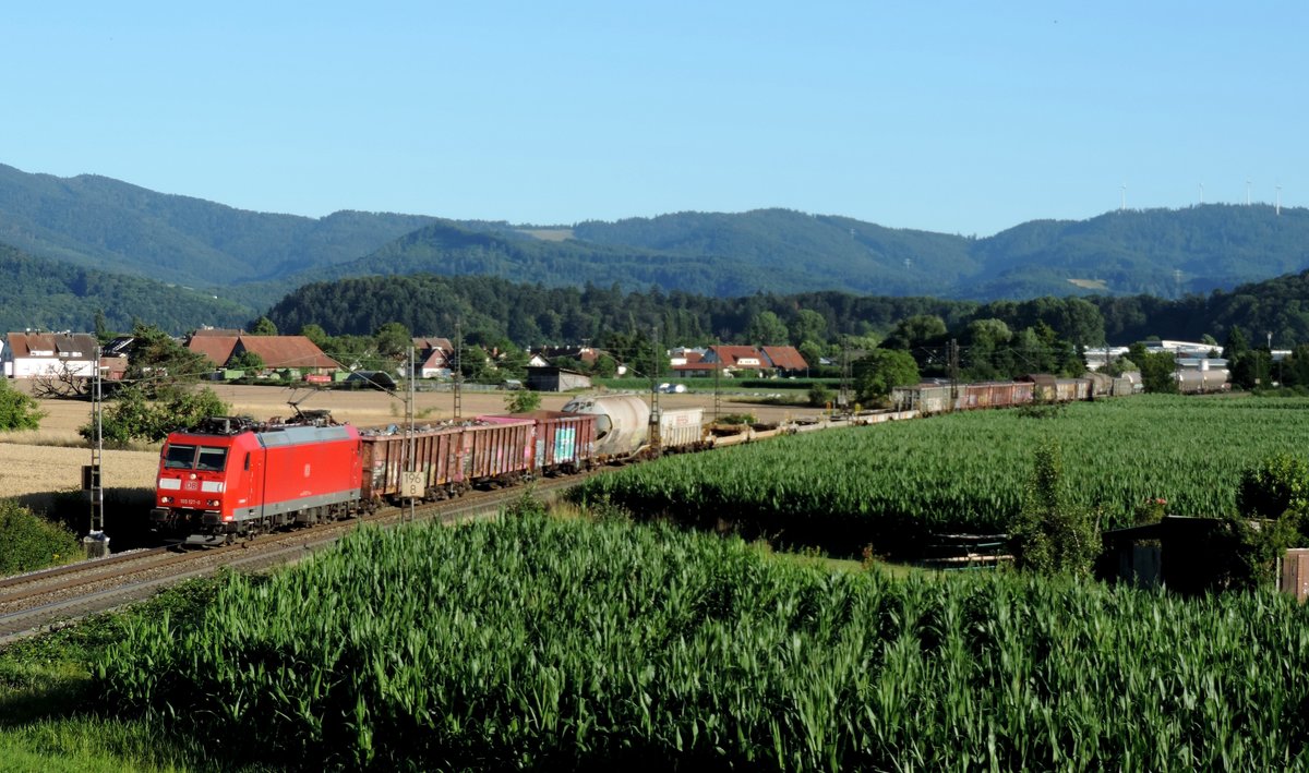 Kollmarsreute - 9. Juli 2020 : 185 127 mit einem Gemichten.