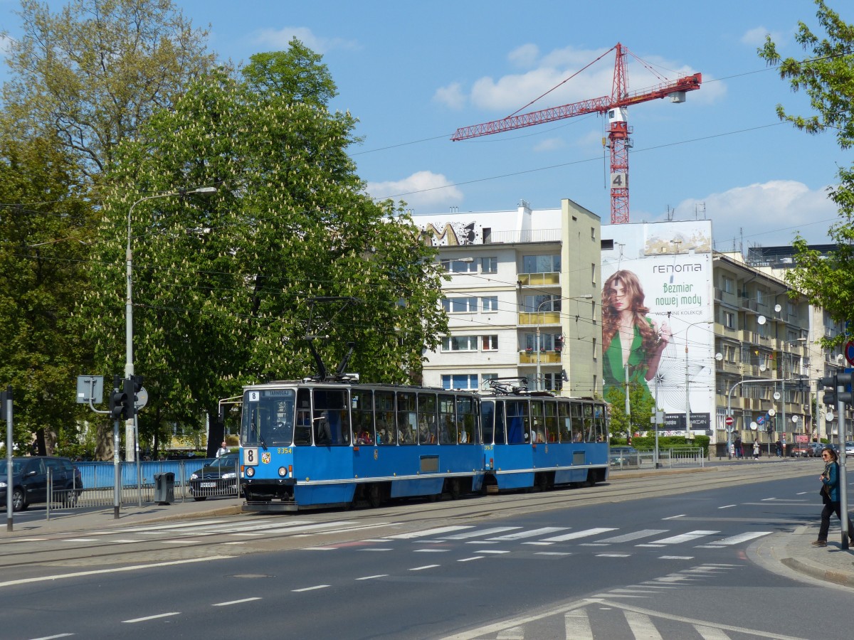 Konstal 105N auf der Linie 0 in Wrocław, 3.5.2015
