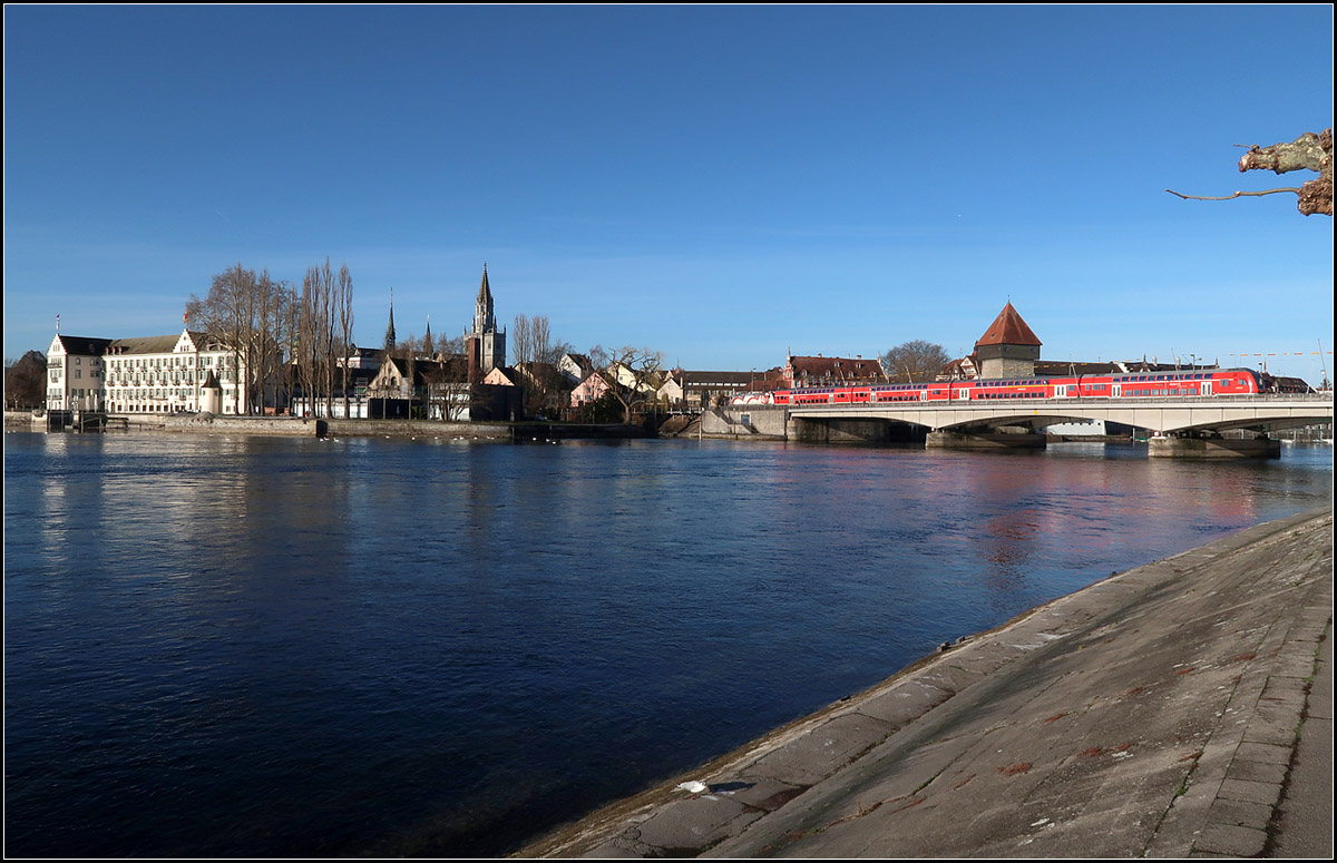 Konstanz, Rheinbrücke und Schwarzwaldbahn -

12.03.2019 (M)
