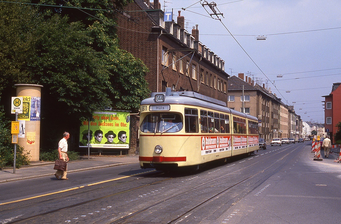 Krefeld 811, Bahnstraße, 23.07.1989.
