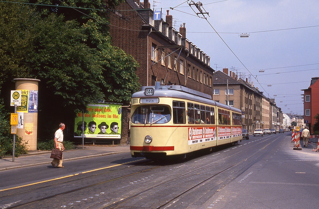 Krefeld 811, Bahnstraße, 23.07.1989.
