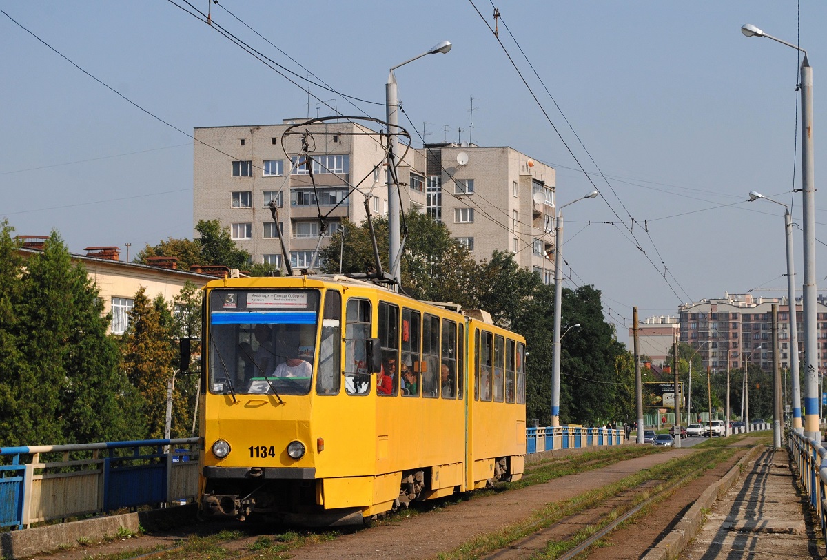 KT4SU 1134 in der vul. Kniahyni Ol´hy unweit der Endstelle Aquapark. (30.08.2018)