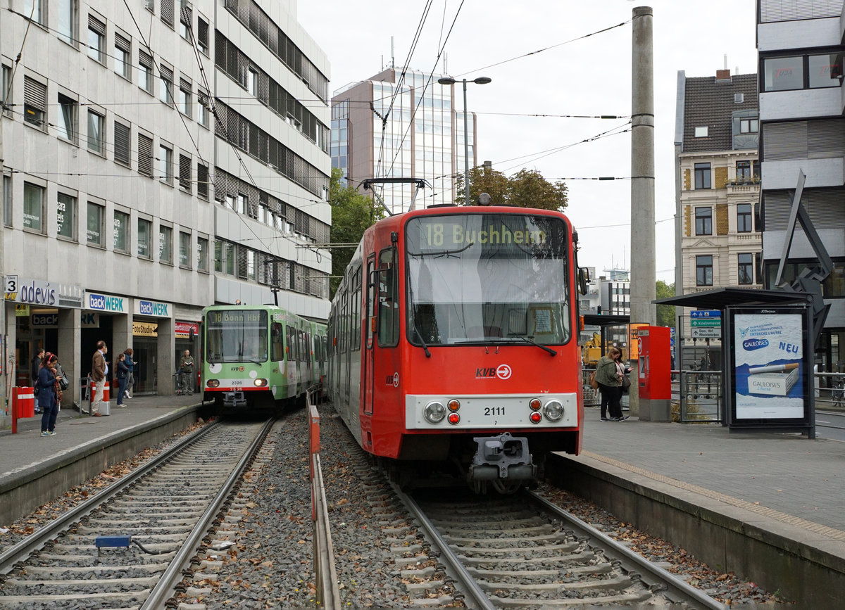 KVB: Alltag der Kölner Verkehrs-Betriebe vom 26. September 2017.
Foto: Walter Ruetsch