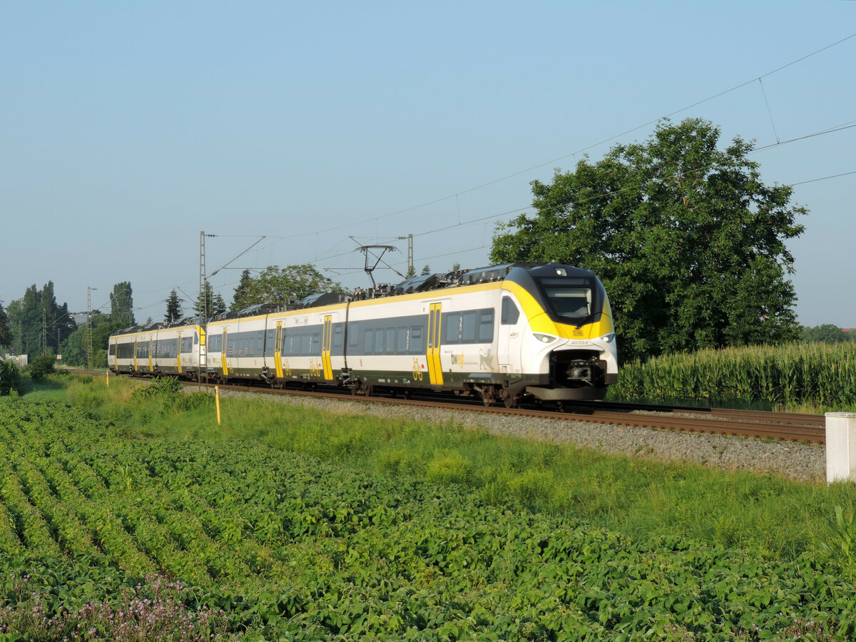 Lahr/Schwarzwald - 23. Juli 2021 : Mireo 463 015 am RB 17156 von Müllheim nach Offenburg.