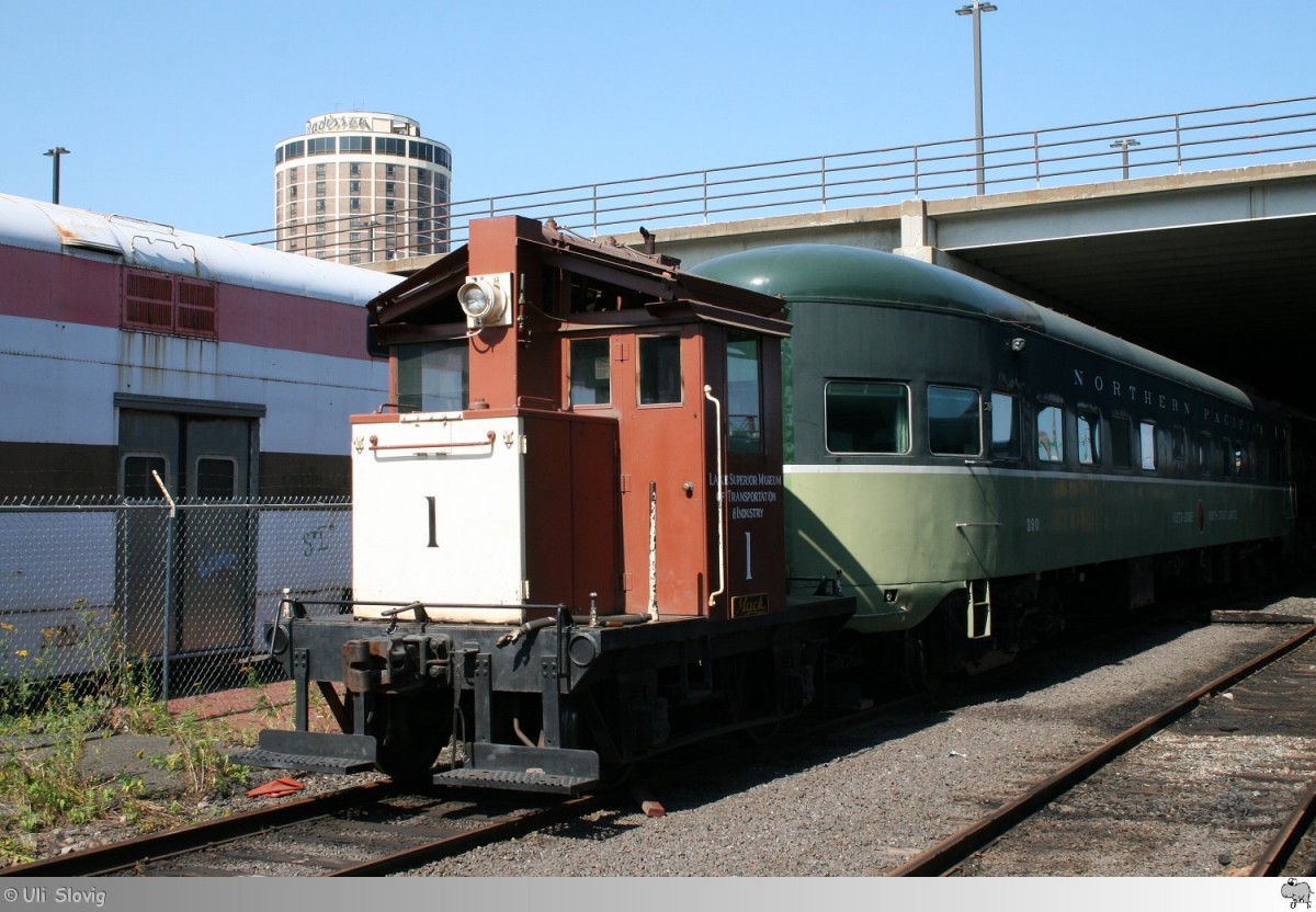 Lake Superior Railroad Museum in Duluth, Minnesota / USA: Mack Diesel Switcher
Museum Locomotive No. 1 von 1931. Aufgenommen am 30. August 2013.