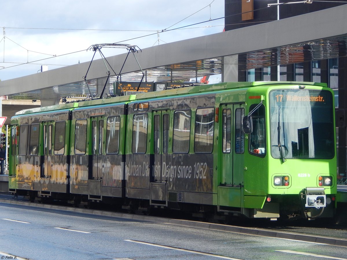 LHB 8xGlTwZR Nr. 6228 vom Baujahr 1989 der üstra in Hannover am 24.09.2018