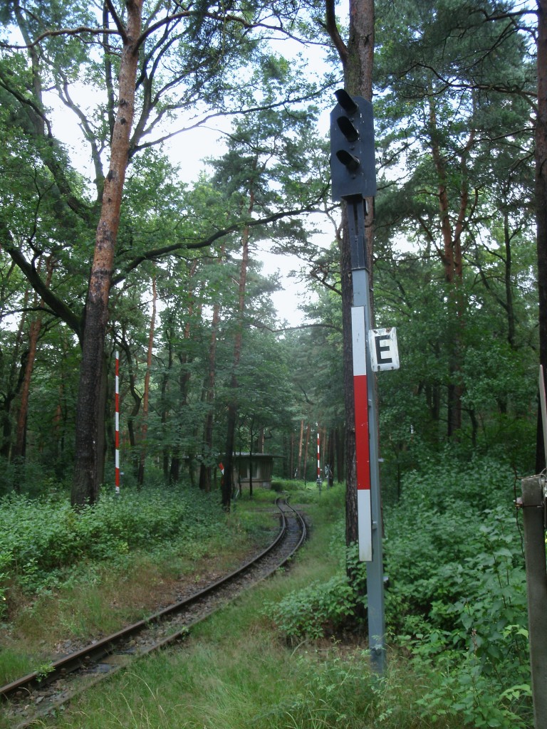 Lichtsignal bei der Berliner Parkeisenbahn,am 14.April 2012,in Berlin Wuhlheide.