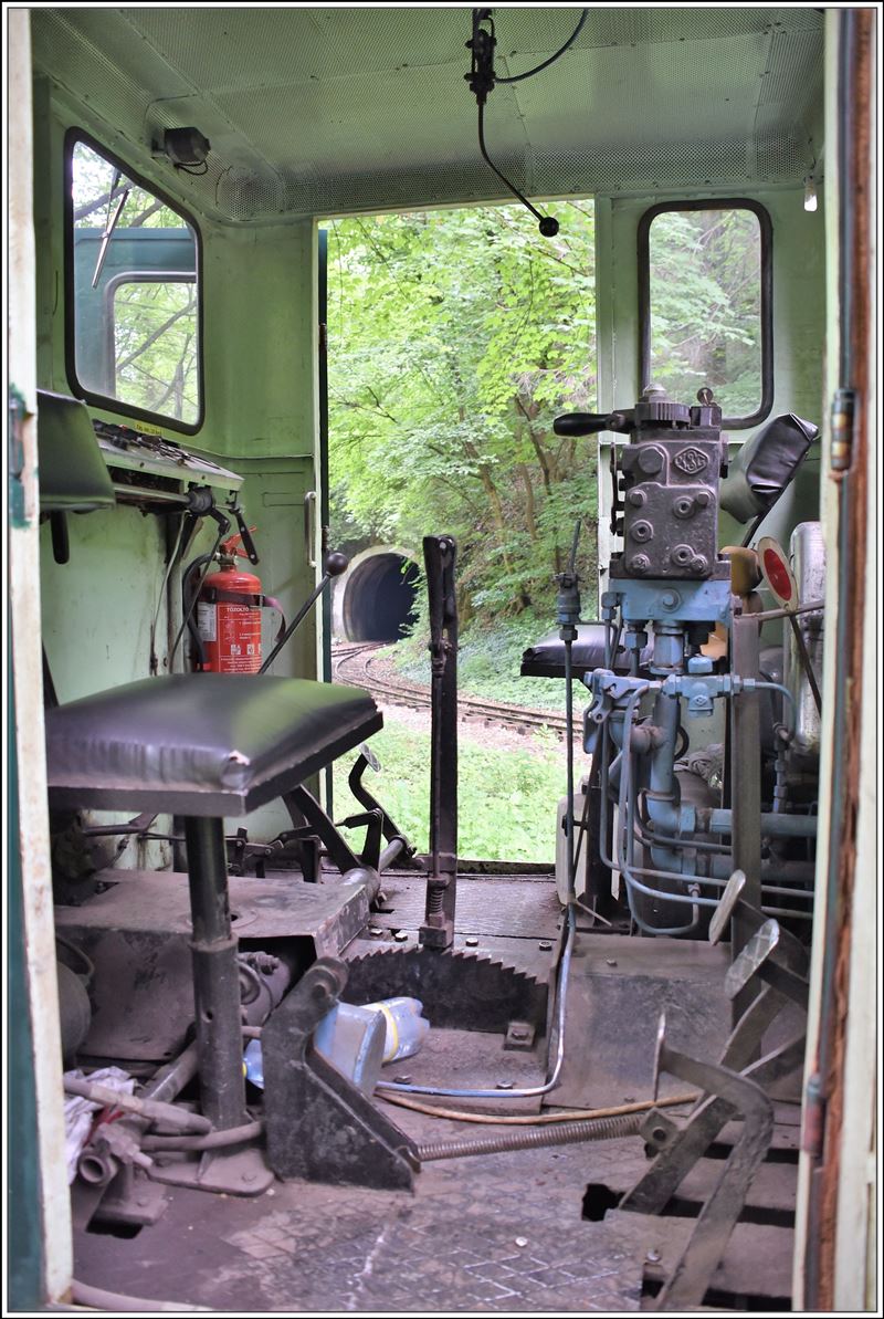 Lillafüredi Állami Erdei Vasút (LÁEV). Führerstand der C02-408. (13.06.2018)