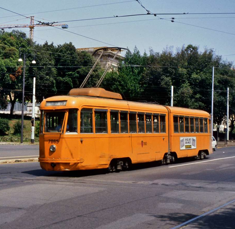 Linie 19 der Straßenbahn Rom, 13.06.1987