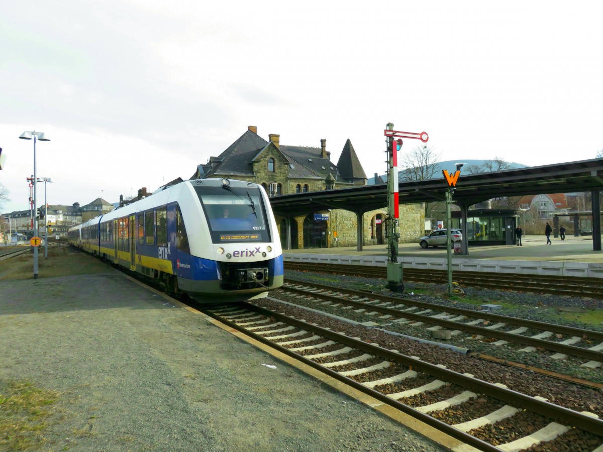 Lint 54 des Erixx bei der Einfahrt in Goslar nach Hannover HBF am 14.02.2015
