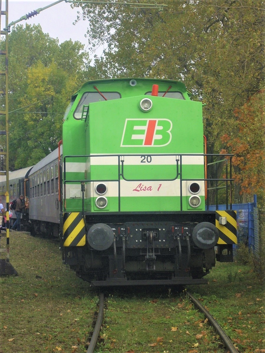 Lisa 1 der Erfurter Industriebahn am 13.10.2012 bei der Fahrzeugausstellung des TEV in Weimar