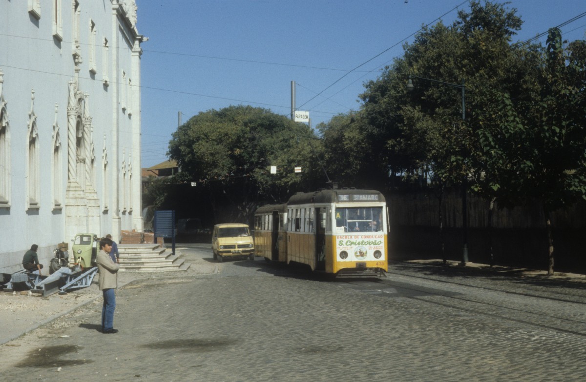 Lisboa / Lissabon SL 16 (Tw 473) Madre de Deus im Oktober 1982.