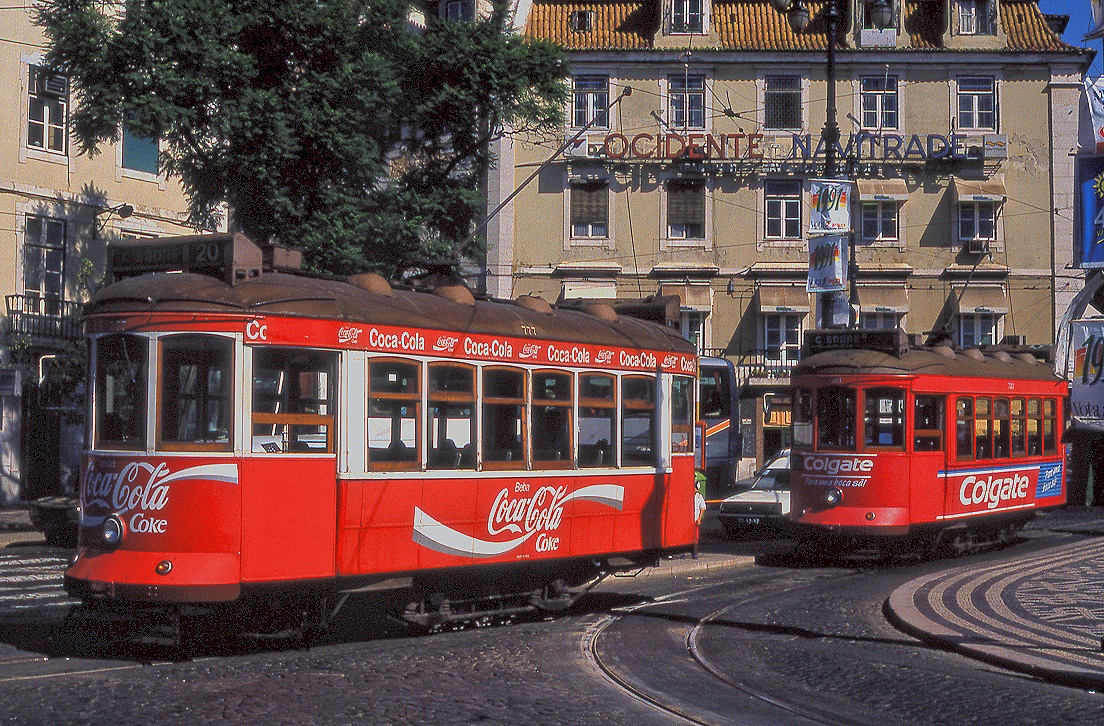 Lisboa 777, 783, Cais do Sodré / Praça Duque de Terceira, 13.09.1991.
